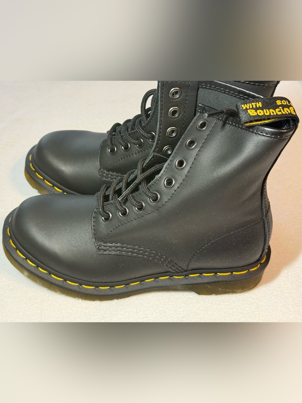 New Dr Martens 1460 Women’s Boot. Black Nappa. 5US/3UK